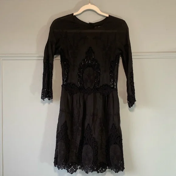 Dolce Vita Dresses | Night Luxe Silk, Embroidered, And Cotton Lace Party Lbd Valentina | Color: Black | Size: Xs | Kendall1109's Closet Dolce Vita Dresses | Night Luxe Silk, Embroidered, And Cotton Lace Party Lbd Valentina | Color: Black | Size: Xs | Kendall1109's Closet